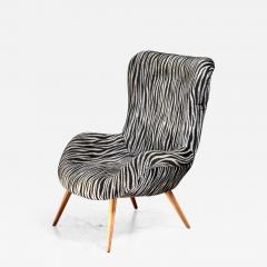 Max Ernst Ernst Jahn 1950s wingback lounge chair - 1143321