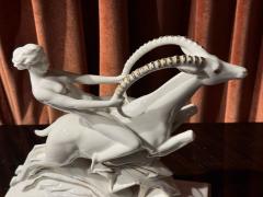 Max Fritz Gazelle Rider Art Deco Porcelain Sculpture Germany circa 1930 - 4510027