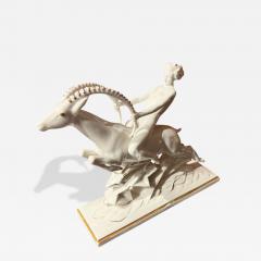 Max Fritz Gazelle Rider Art Deco Porcelain Sculpture Germany circa 1930 - 4510078