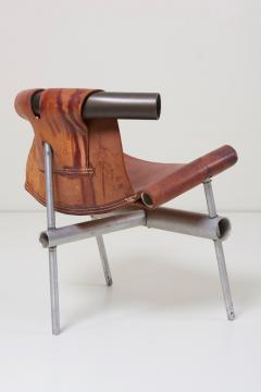 Max Gottschalk Max Gottschalk Prototype Leather Sling Chair US 1960s - 668401