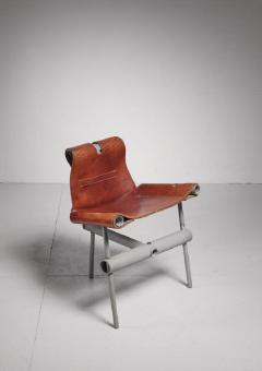 Max Gottschalk Max Gottschalk prototype leather sling chair USA 1960s - 755599