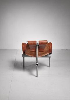 Max Gottschalk Max Gottschalk prototype leather sling chair USA 1960s - 755602