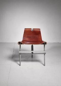 Max Gottschalk Max Gottschalk prototype leather sling chair USA 1960s - 755603