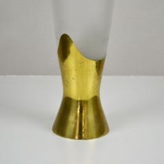 Max Ingrand 20th Century Max Ingrand Vase for Fontana Arte in Brass and Frosted Glass - 1922710