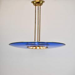 Max Ingrand Blue glass chandelier - 2106261