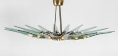 Max Ingrand Dahlia Chandelier Model 1563 by Max Ingrand for Fontana Arte Italy c 1954 - 2628576