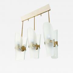 Max Ingrand Elongated Fontana Arte Chandelier Italy 1960s - 2279183