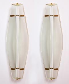 Max Ingrand Exceptional Monumental Pair of Max Ingrand Sconces for Fontana Arte - 3319299