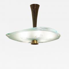 Max Ingrand Fontana Arte Ceiling Light Model 1748 by Max Ingrand Bronze Hardware - 3468918