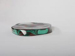 Max Ingrand Fontana Arte reverse painted glass dish - 3952962