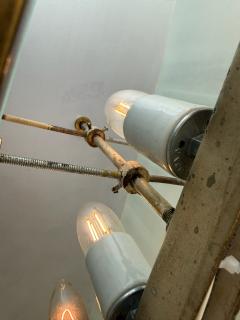 Max Ingrand Grand and Rare Linear Glass and Brass Chandelier by Max Ingrand for Fontana Arte - 4593711
