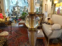 Max Ingrand Italian Fontana Arte Style Glass and Bronze Floor Lamp - 3700138