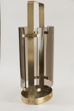 Max Ingrand Italian Mid Century Curved Glass Umbrella Stand By Max Ingrand For Fontana Arte - 3196476