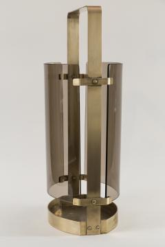 Max Ingrand Italian Mid Century Curved Glass Umbrella Stand By Max Ingrand For Fontana Arte - 3196478