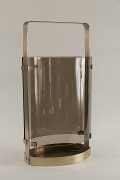 Max Ingrand Italian Mid Century Curved Glass Umbrella Stand By Max Ingrand For Fontana Arte - 3196481