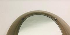 Max Ingrand Italian Midcentury Ovoid Gray Glass Mirror Attr Max Ingrand for Fontana Arte - 2371990