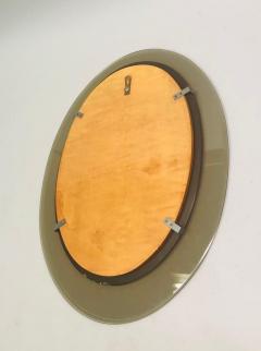 Max Ingrand Italian Midcentury Ovoid Gray Glass Mirror Attr Max Ingrand for Fontana Arte - 2371991
