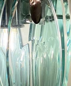 Max Ingrand Italian Modern Glass Polished Nickel Chandelier Max Ingrand for Fontana Arte - 4619482