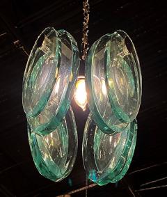 Max Ingrand Italian Modern Glass Polished Nickel Chandelier Max Ingrand for Fontana Arte - 4619486