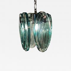 Max Ingrand Italian Modern Glass Polished Nickel Chandelier Max Ingrand for Fontana Arte - 4710200