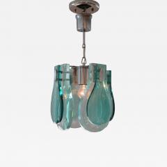 Max Ingrand Italian Modern Glass and Polished Nickel Chandelier Max Ingrand Fontana Arte - 4279140