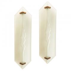 Max Ingrand Large Fontana Arte Sconces by Max Ingrand Italy 1960s - 2500674