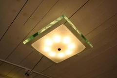 Max Ingrand Large Max Ingrand for Fontana Arte Flush Mount Chandelier C1960 - 3410836