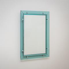 Max Ingrand Light Blue Wall Mirror by Max Ingrand for Fontana Arte Italy 1950s - 4542279