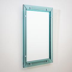 Max Ingrand Light Blue Wall Mirror by Max Ingrand for Fontana Arte Italy 1950s - 4542283
