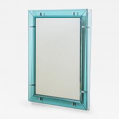 Max Ingrand Light Blue Wall Mirror by Max Ingrand for Fontana Arte Italy 1950s - 4545720