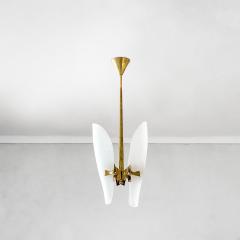 Max Ingrand Max Ingrand Chandelier in Brass and Crystal for Fontana Arte 1960s - 3134752