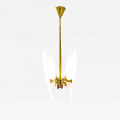 Max Ingrand Max Ingrand Chandelier in Brass and Crystal for Fontana Arte 1960s - 3137273