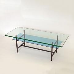 Max Ingrand Max Ingrand Minimalistic Two Tier Coffee Table for Fontana Arte Italy 1960s - 4168879