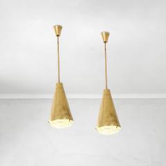 Max Ingrand Max Ingrand Pair of Suspension Lamps mod 1995 for FontanaArte 60s - 3271934