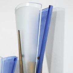 Max Ingrand Max Ingrand Pair of Wall Lamps in Blue Crystal for Fontana Arte 50s - 3153390