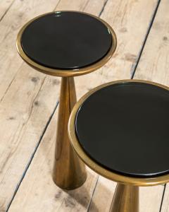Max Ingrand Max Ingrand Pedestal Tables for Fontana Arte Brass Glass 1957 - 4715384