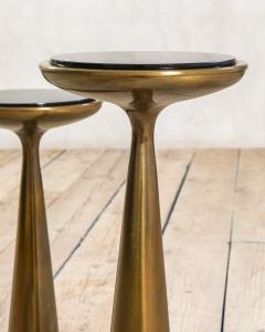 Max Ingrand Max Ingrand Pedestal Tables for Fontana Arte Brass Glass 1957 - 4715386