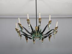 Max Ingrand Max Ingrand for Fontana Arte Rare chandelier c1950 - 4646834