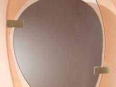 Max Ingrand Max Ingrand mirror with glass frame and brass mounts Fontana Arte Italy 1960s - 3919427