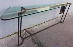 Max Ingrand Max ingrand attributed Longest fifties wrought iron and glass console - 1277036