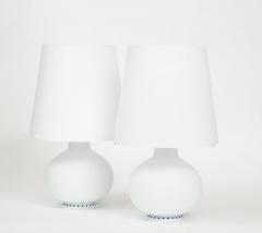 Max Ingrand Medium White Glass Table Lamp by Max Ingrand for Fontana Arte Model 1853 Italy - 2967747