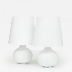 Max Ingrand Medium White Glass Table Lamp by Max Ingrand for Fontana Arte Model 1853 Italy - 2970857