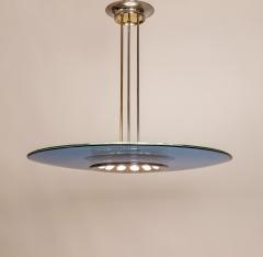 Max Ingrand Mod 1508 Rare Blue Ceiling Light by Max Ingrand for Fontana Arte Italy c 1954 - 3651787