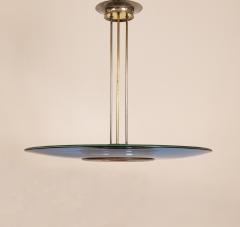 Max Ingrand Mod 1508 Rare Blue Ceiling Light by Max Ingrand for Fontana Arte Italy c 1954 - 3651858