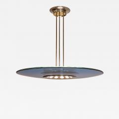 Max Ingrand Mod 1508 Rare Blue Ceiling Light by Max Ingrand for Fontana Arte Italy c 1954 - 3652846