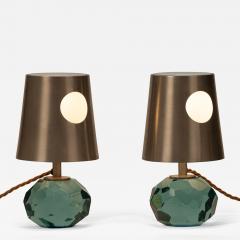 Max Ingrand Mod 2228 Faceted Glass Table Lamps by Max Ingrand for Fontana Arte Italy - 3671202