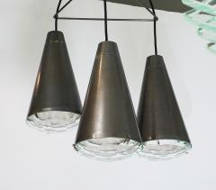 Max Ingrand Model 2126 3 Light Chandelier by Max Ingrand for Fontana Arte - 3999447