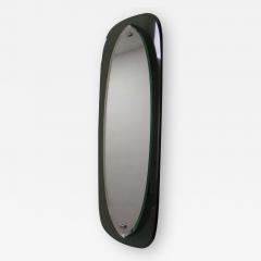Max Ingrand Pair Italian Mid Century Shield Form Mirror w Murano Glass Frames Max Ingrand - 1762308