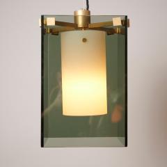 Max Ingrand Pair Max Ingrand for Fontana Arte Model 2211 pendants Italy c1960 - 4421442