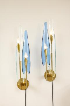 Max Ingrand Pair of Dahlia Sconces by Max Ingrand for Fontana Arte - 2617304